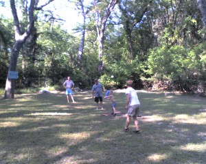 Wiffel ball a tradition.